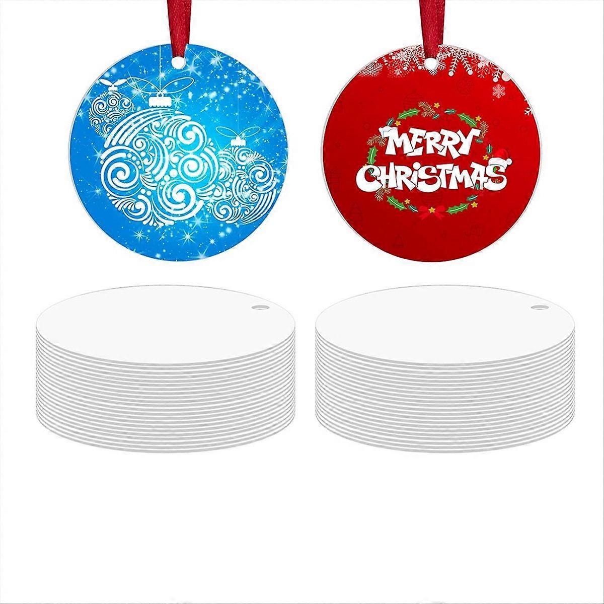 クリスマスツリーの装飾用昇華金属オーナメントブランク36個