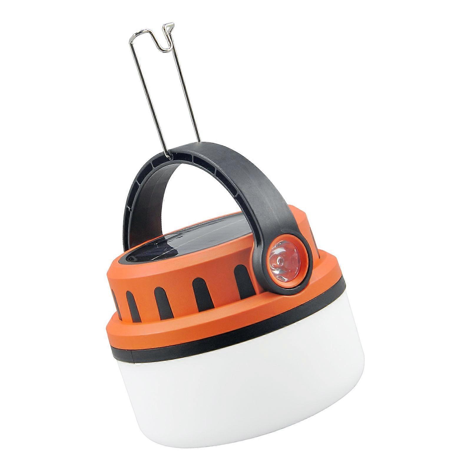 Portable Solar Camping Light USB Rechargeable 4 Lighting Modes Hanging Lamp Solar LED Light Bulb Easy to Carry Multicolor