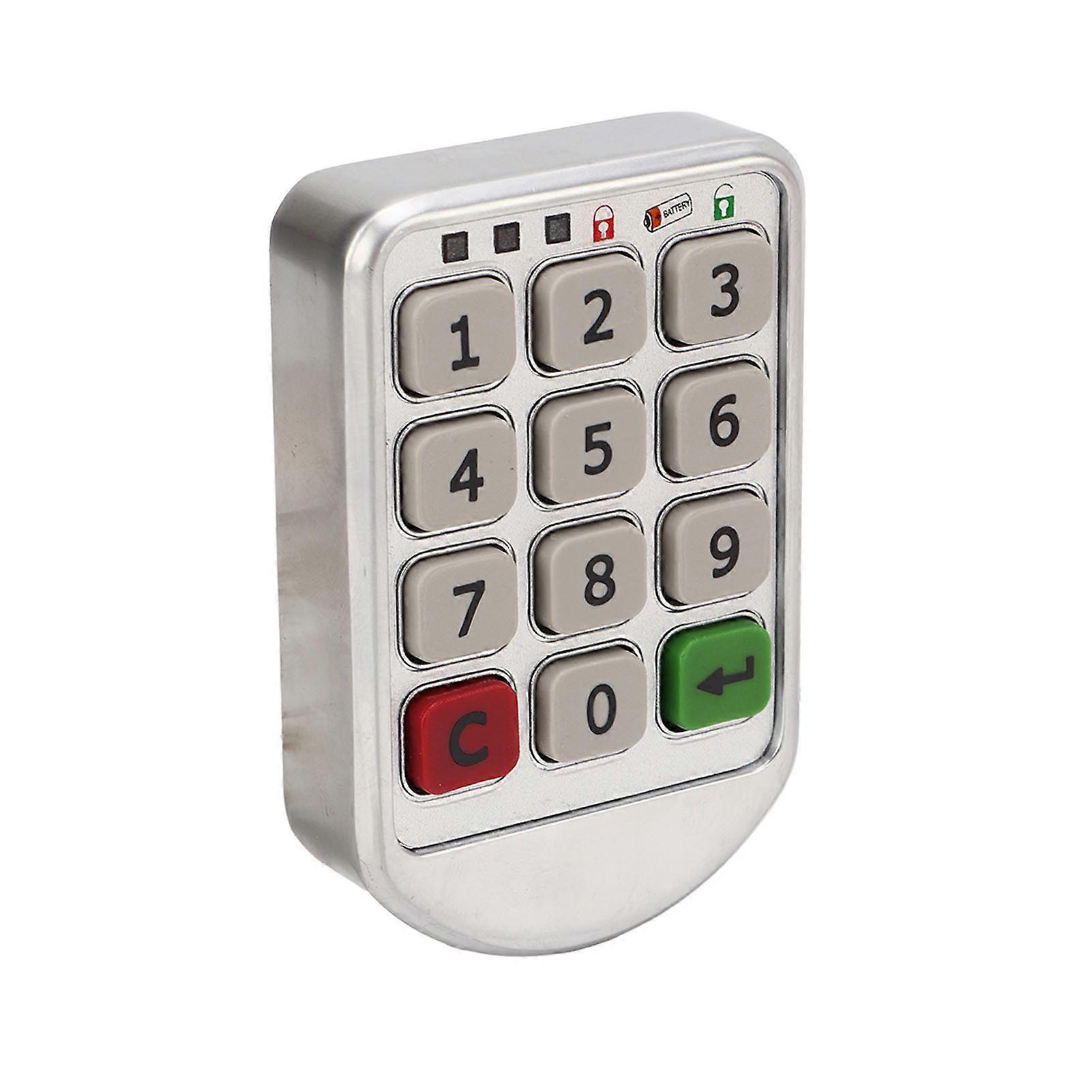 Electronic Cabinet Coded Lock Keyless Password Drawer Lock Zinc Alloy for Home Office Wardrobe Locker