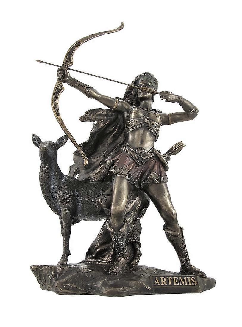 Bronzed Artemis Goddess of Hunting and Wilderness Statue