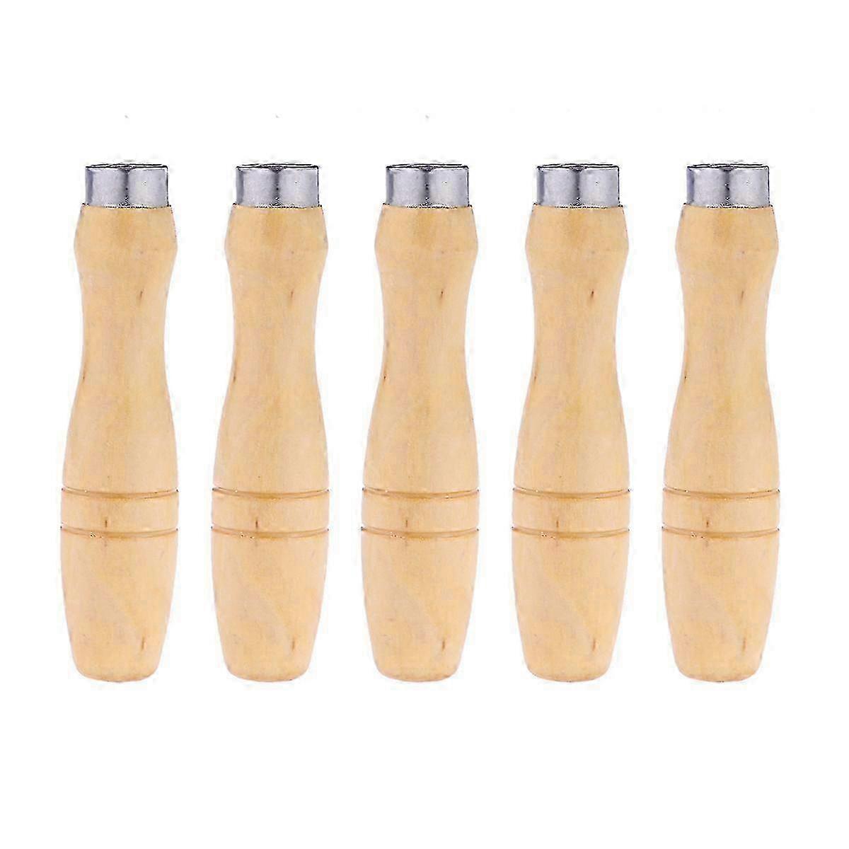 5 Pcs Small Electric Saw Handle File Universal Tools Hoof Rasp Handle Wood File Handle Mill File Handle