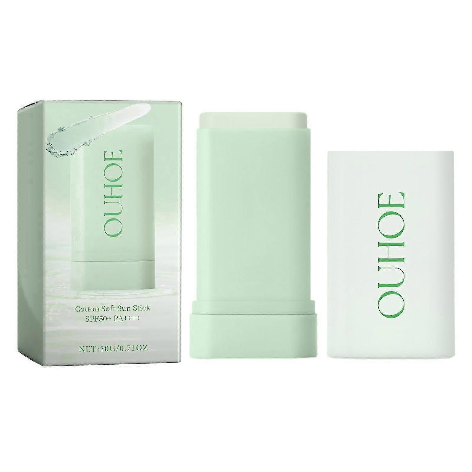 Ouhoe Soft Protective Stick Summer Outdoor Uv Moisturizing Refreshing Not Oily Comfortable Skin Feeling Silky Protective