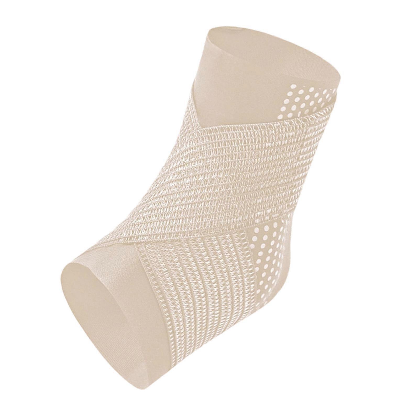 Not Restrictive Athletic Ankle Support Sleeve Feature Moisture Wicking Fabric And Enhancing Mobilities Design  M color