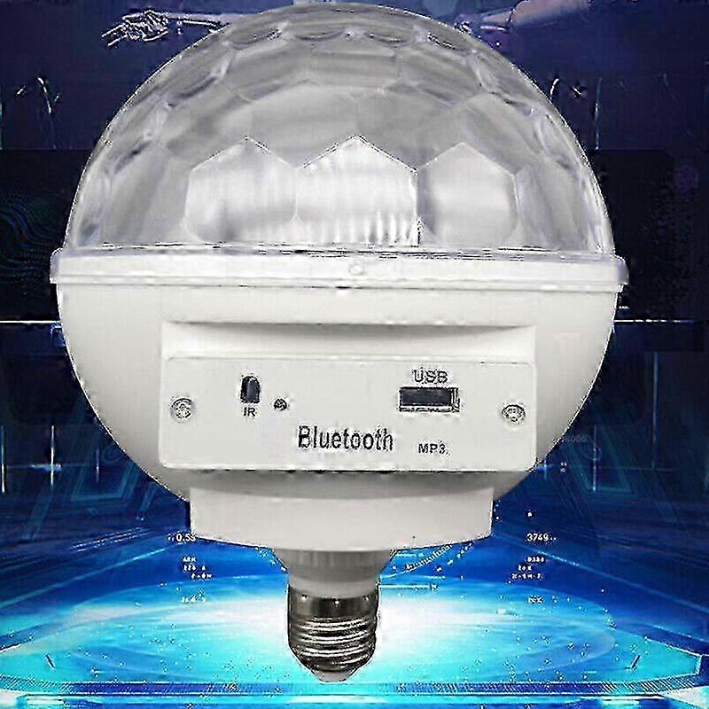 Colorful LED Revolving Stage Light Magic Ball Light Bluetooth E27 Disco Light