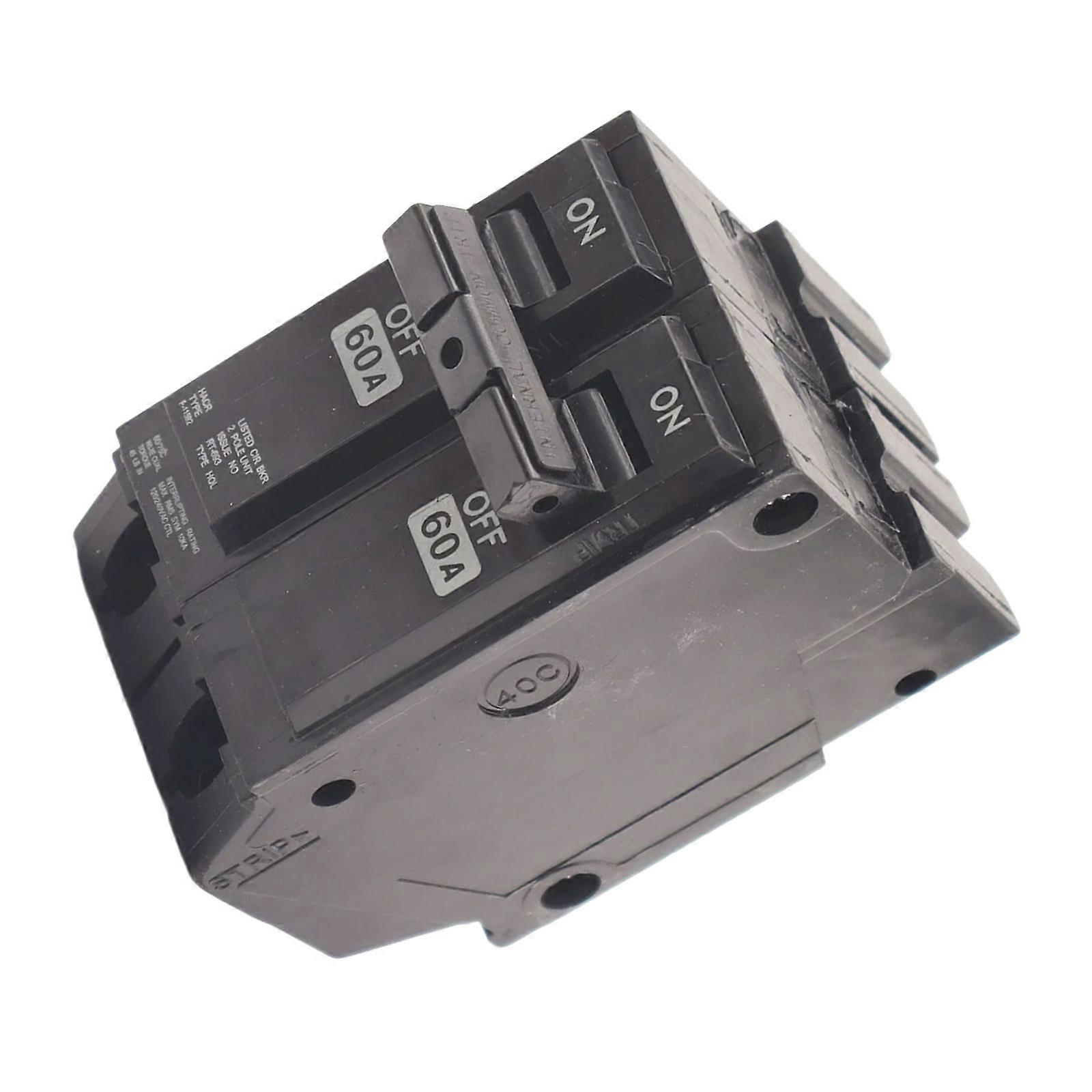 Quick Install Double Poles Circuits Breaker 2P Overloading Prevention Small Electrical Defense for Electrical System Multicolor