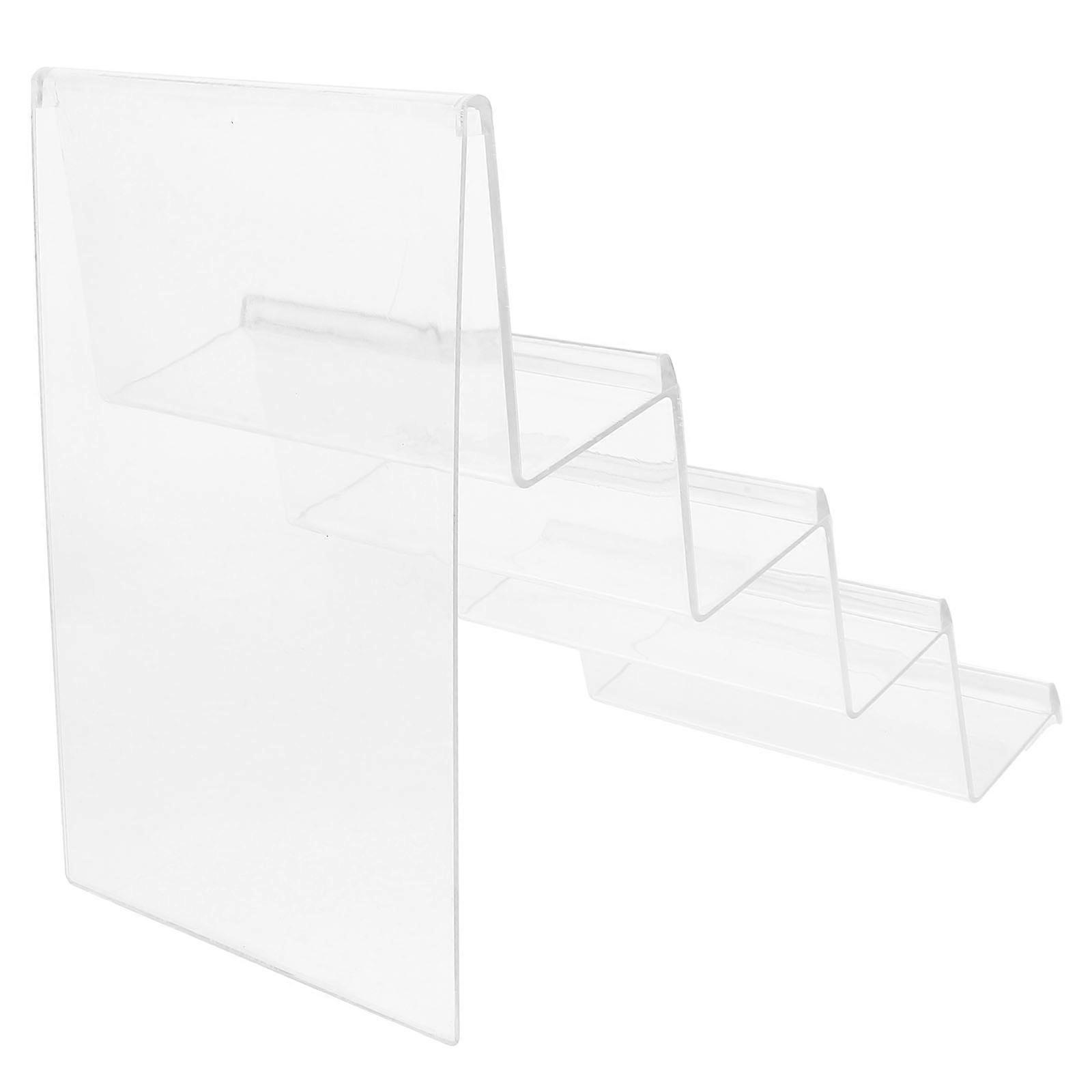 Acrylic Wallet Display Stand for Storage 4-Tier Transparent Purse Organizer
