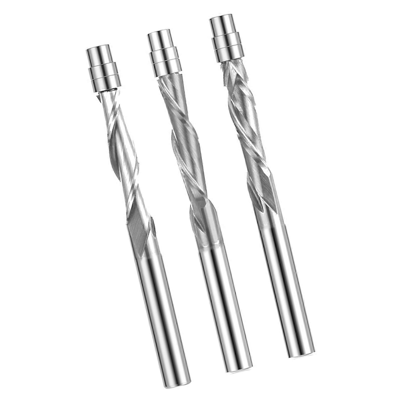 Highly speed Flush Cutter Spirals Trimmers Bit 1/4 Shank Carbides Alloy For Stable Cutting Performances In Wood And Plastic Multicolor