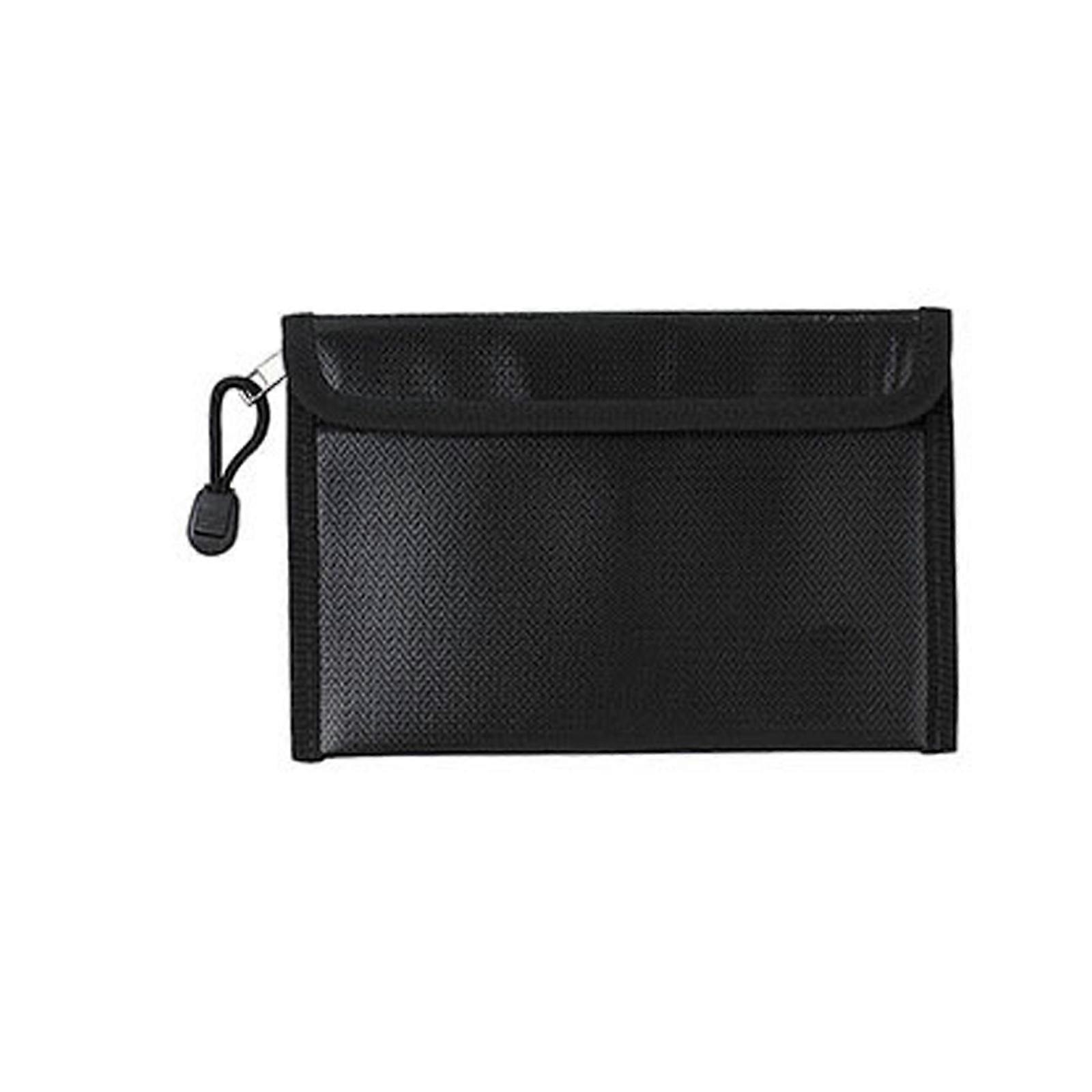 Secure Zippers Fireproof Pouch Water Resistant File Organizers For Passports Sensitive Documents Heatproof Multicolor