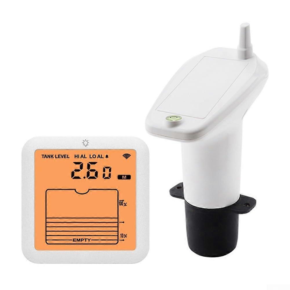 Wireless Digital Water Level Gauge with Backlit Display, IP65 Waterproof, 04.75m Range for Tanks