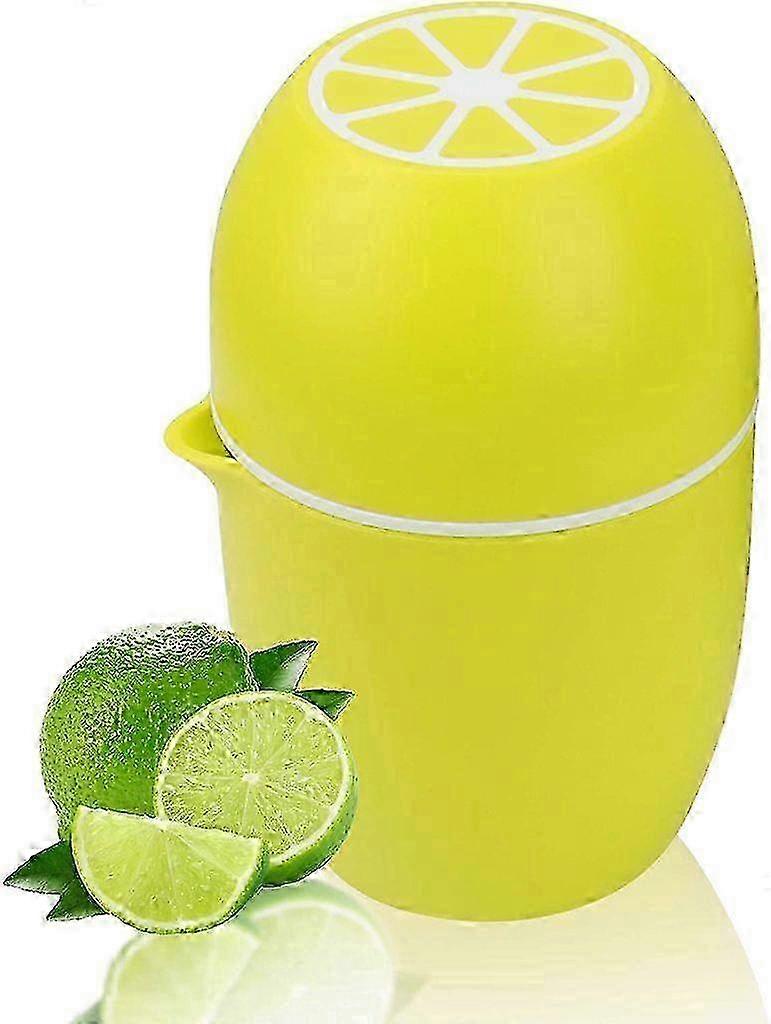 Lemon Press Unique Citrus Press in Lemon Shape Manual Juicer with Two Pressing Options for Different Fruits (Yellow)