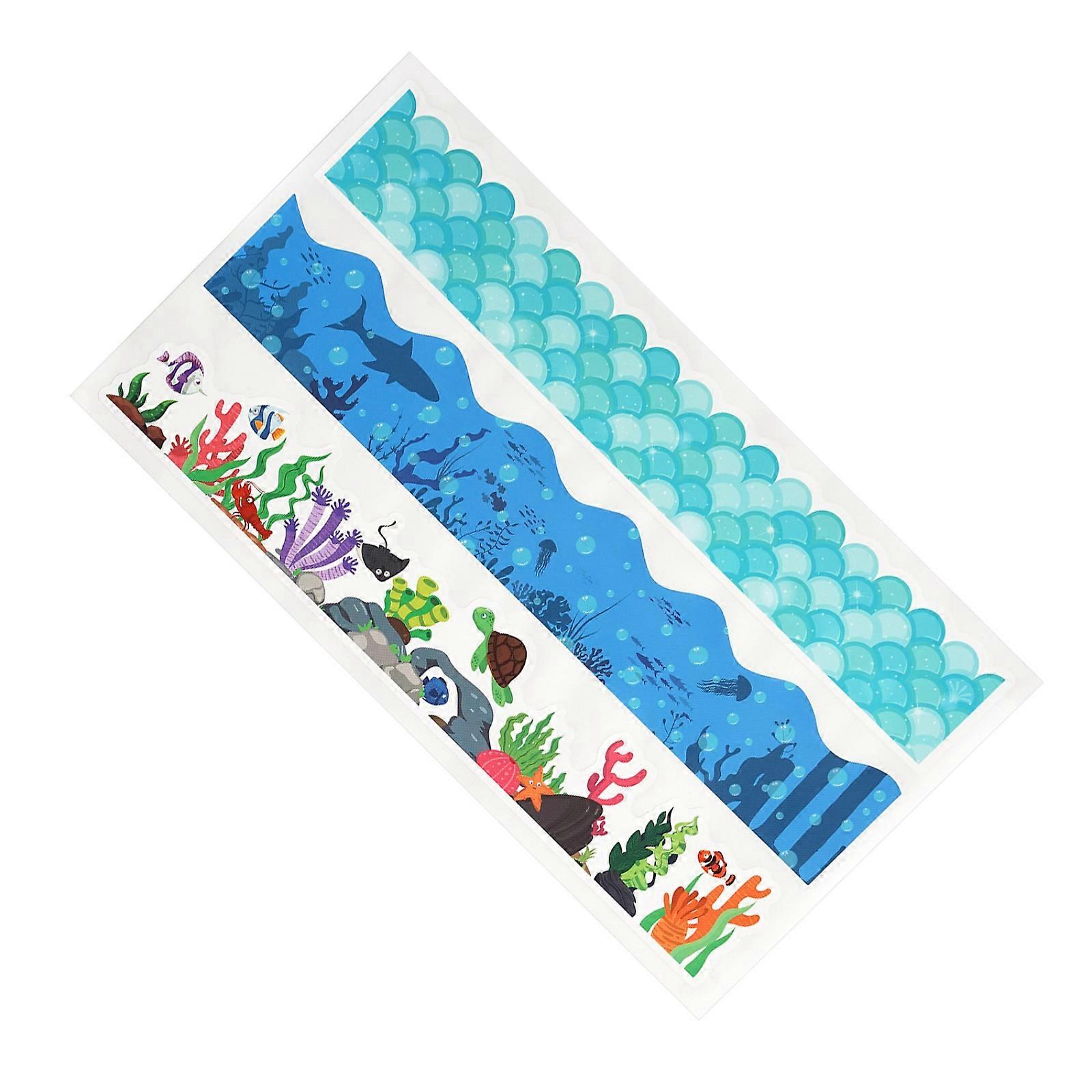 Decorative Colourful Bricks Border Paper Straight Bulletin Board Border Bulletin Board Decorations Wall Padding Paper Multicolor