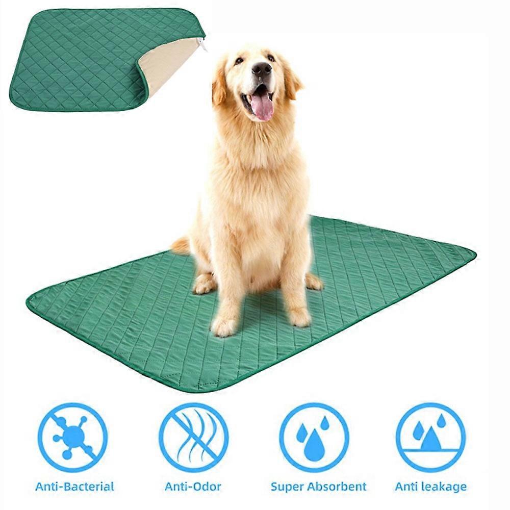 Washable Dog Pee Pads, Non Slip Dog Mats with Great Urine Absorption,Reusable Puppy Pee Pads for Whelping,Potty,Training,Playpen Crate