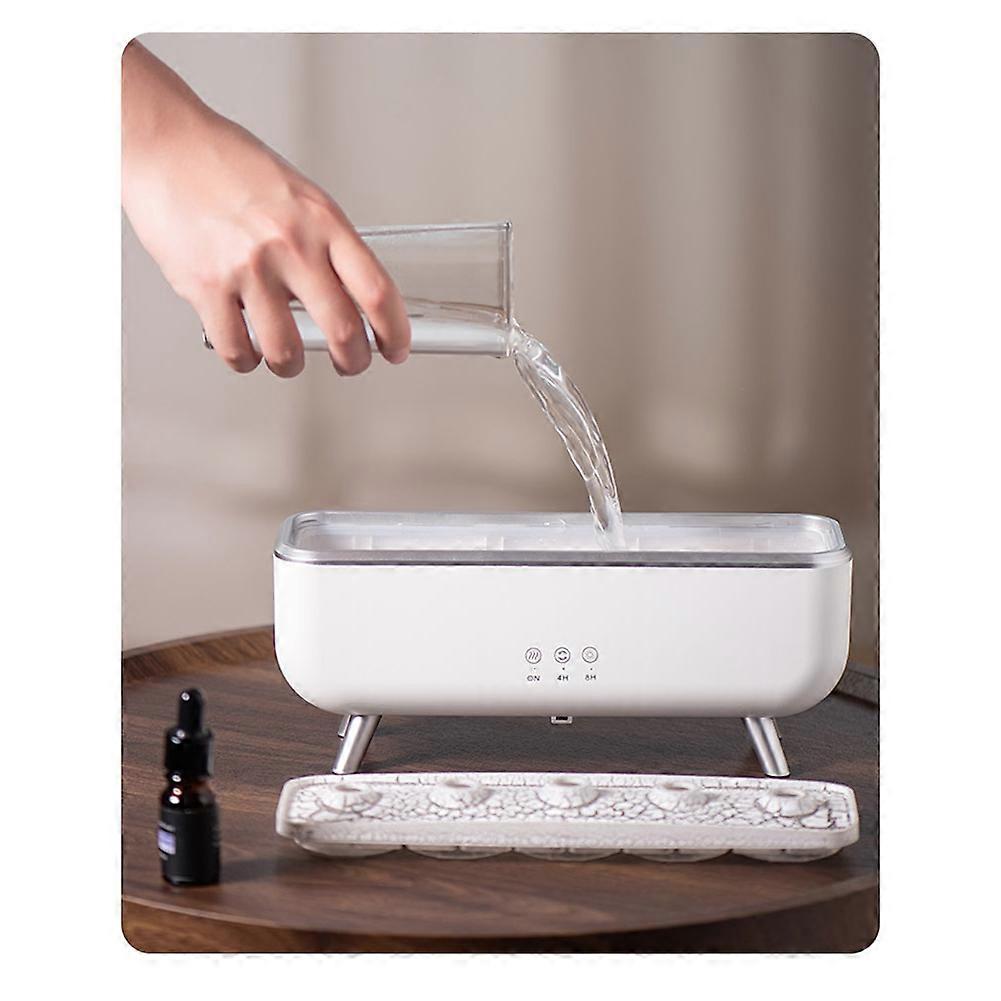 Jellyfish Decompression Effect Diffuser Simulation Flame Aroma Diffuser Colorful Lighting Humidifier for Office EU Plug