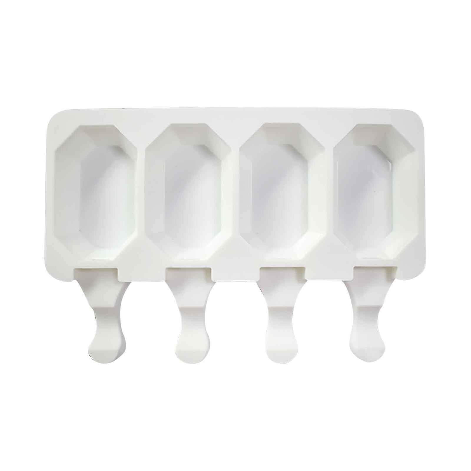 WJSXC Creative Polygons 4-cell Ice Silicone Ice Box Easy To Demould Soft Bottom Ice Box