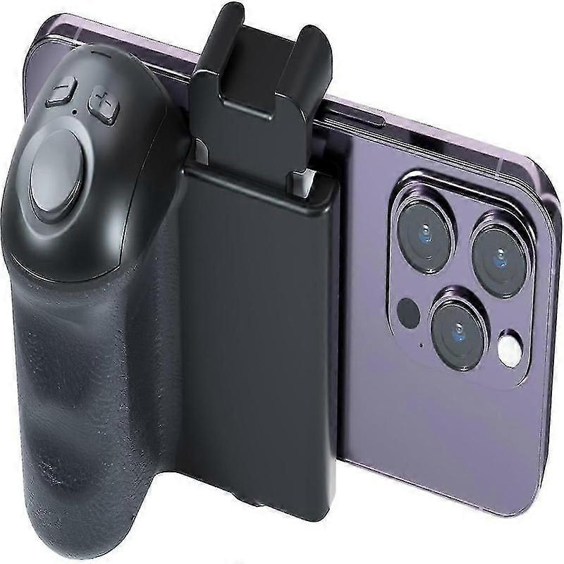Smartphone camera grip with wireless shutter for vlogging