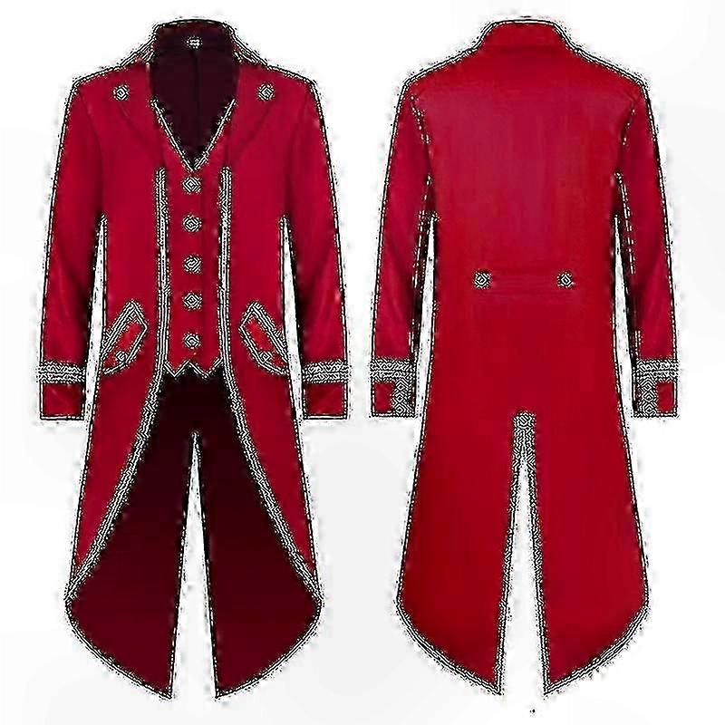 Gothic Victorian Tailcoat Jacket For Men - Costume Party And Event Apparel_w