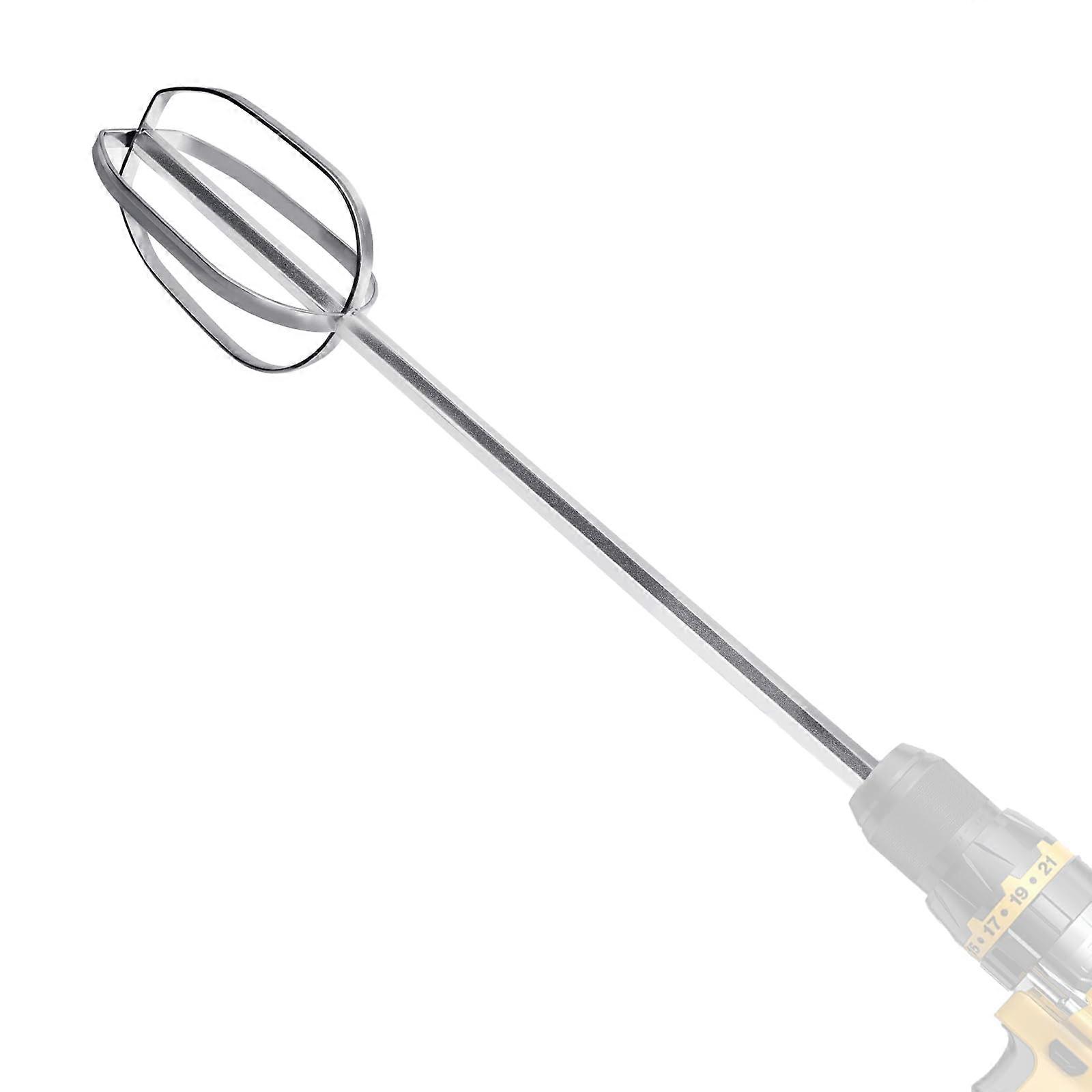 Hand Mixer Attachment 304 Stainless Steel Whisk for Drill Speed Heavy Duty Egg Mixing Tool