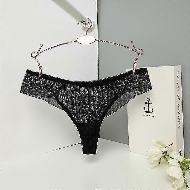 Lace G-String compatible with Women, Comcompatible withtable Low-rise Solid Color Thong Panties