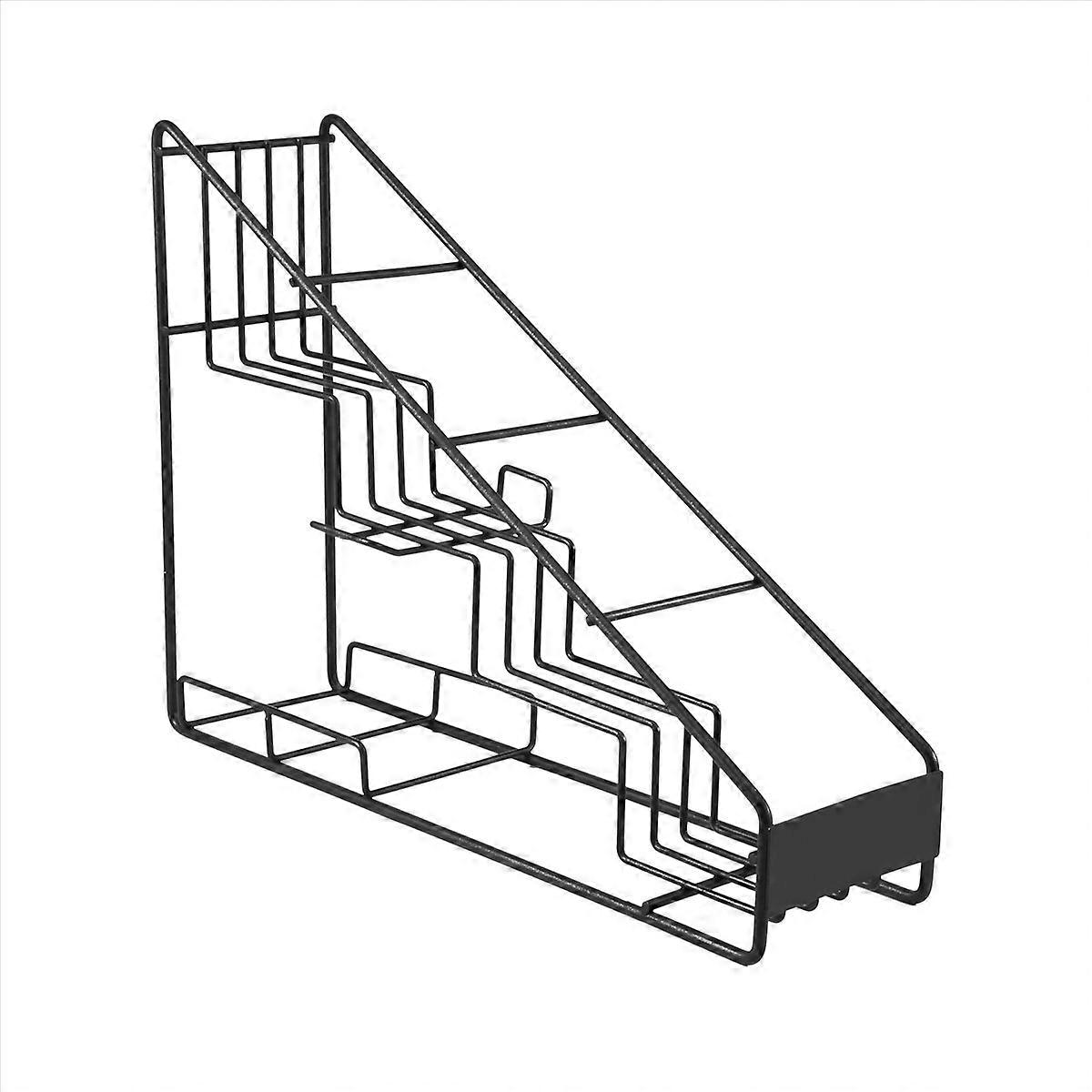 4 flasker med trådutstillingsstativ/sirupstativ for kaffe