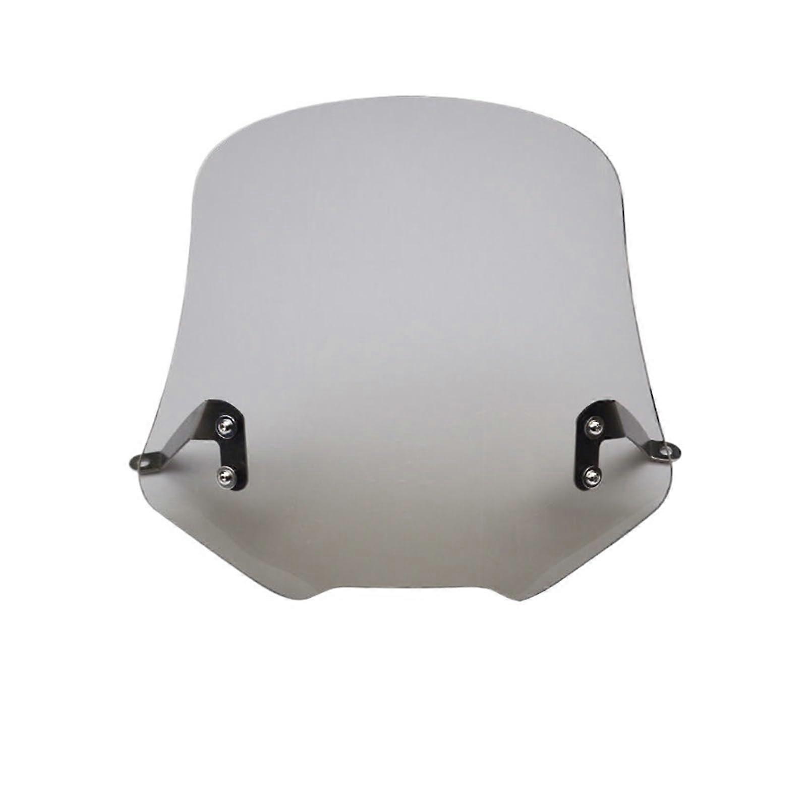 Adjustable 35cm Smoke Motorcycle Windshield Extension and Wind Deflector for Enhanced Protection