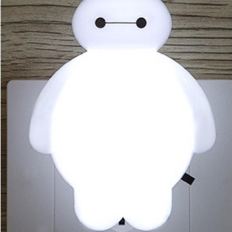 LED Night Light Wall Lamp Cartoon Shape Button Switch Energy-Saving With com Plugs