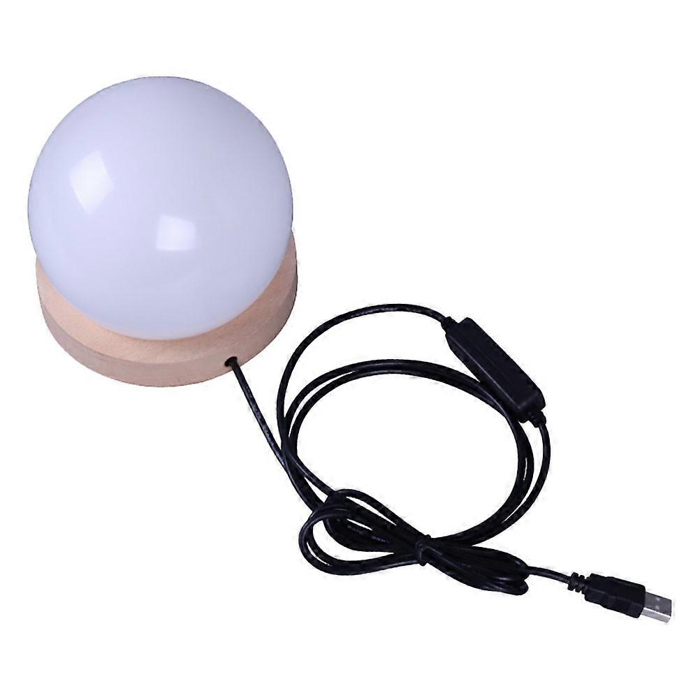 White Bedside Table Lamp for Bedroom Portable USB Dimmable Light