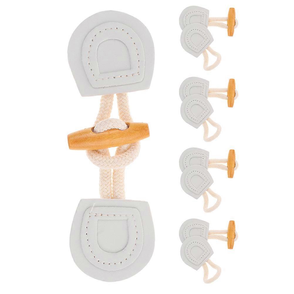 Multi Color Horn Button Jacket Sew on Toggle Closure 5Pairs for Coats