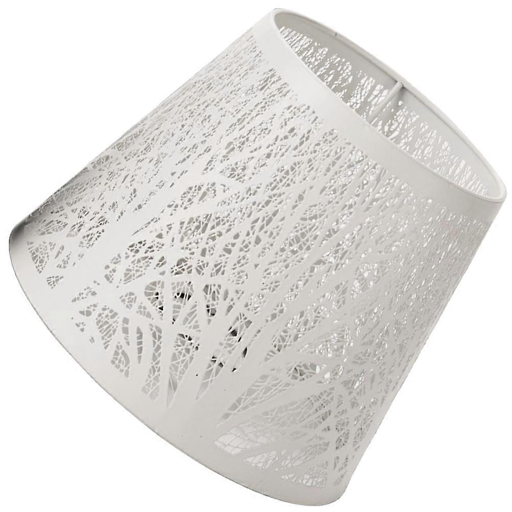 Hollow Tree Shadow Metal Lamp Shade for Lamp White Replacement