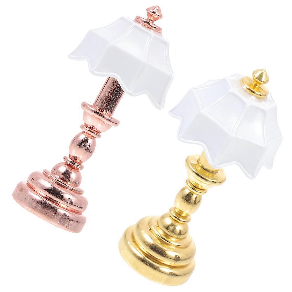 Miniature Lamp 6 Pcs DIY Projects For Model Enthusiasts 1.7×2.4×0.8in Unique Mini House Accessory