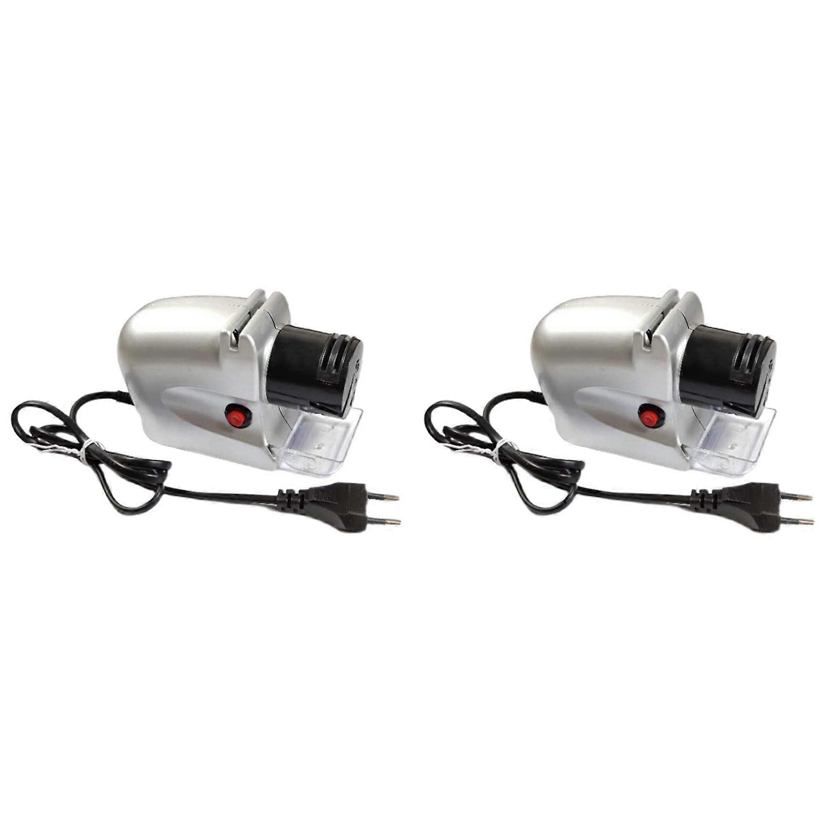 2X Electric Knife Sharpener,Automatic Motorized,Sharpening Tool,Professional Knives Sharpening Multi-Function.EU Plug
