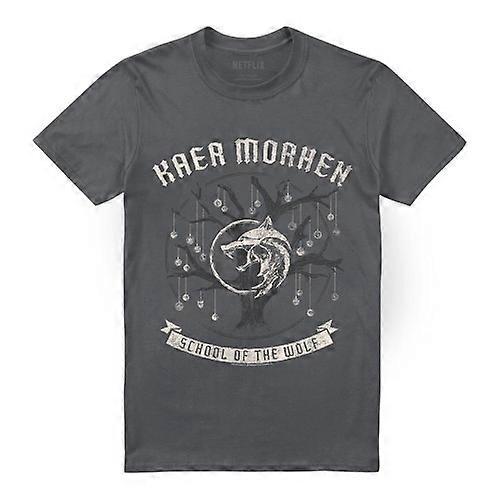 The Witcher Unisex Adult Kaer Morhen Medallion T-Shirt