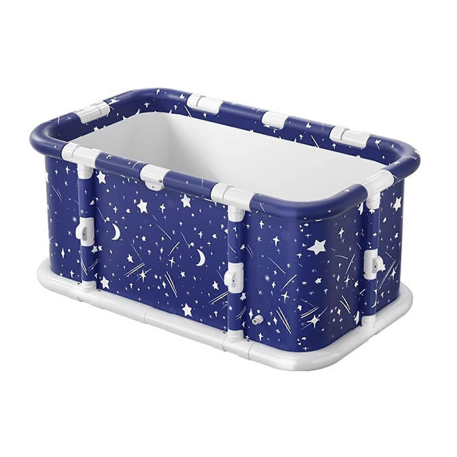 Adult Size Foldable Bathtub Portable Spa Tub For Hot Soaks And Ice Baths Freestanding With Drain Plug Compact Storage