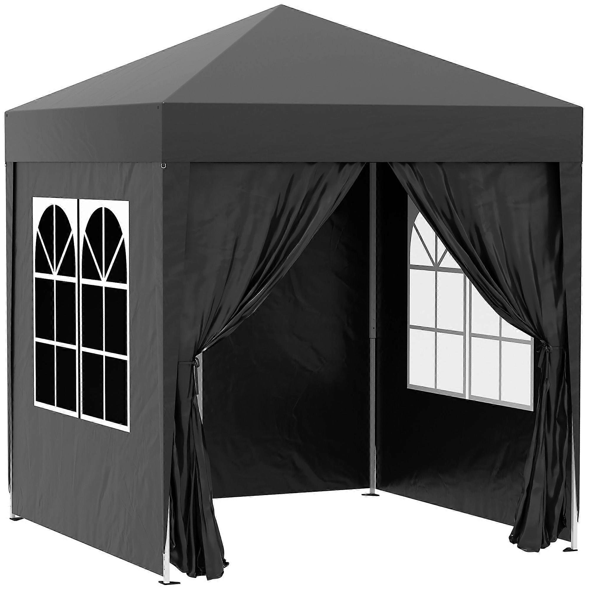 2x2m Pop Up Garden Gazebo with Sidewalls