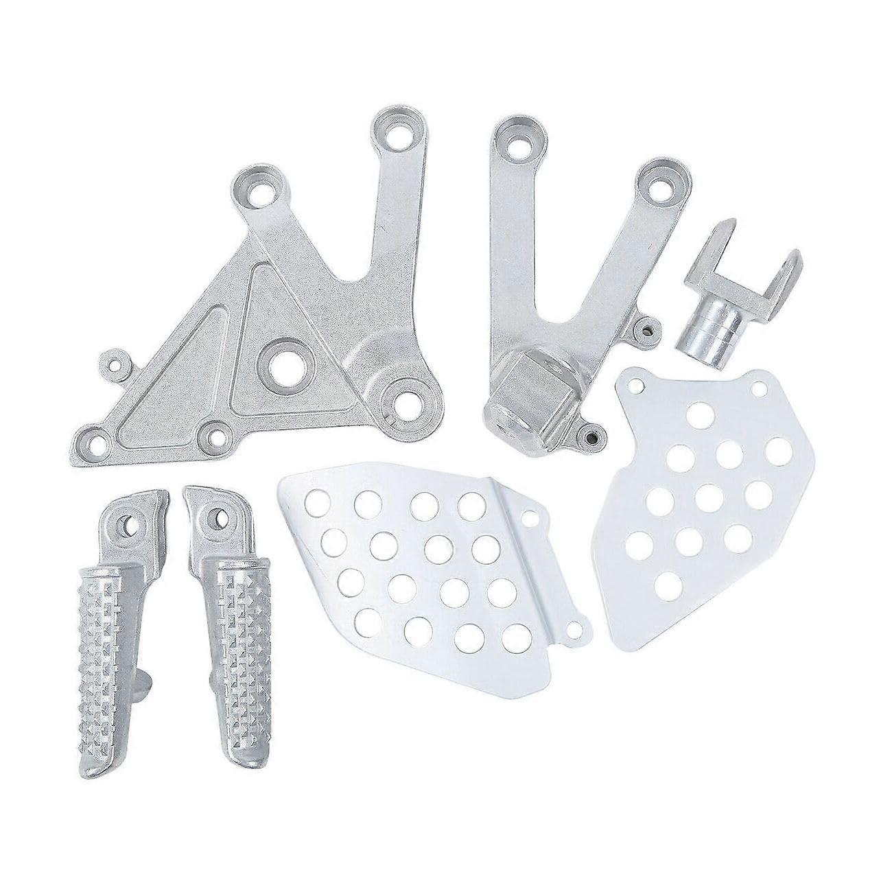 Silver Aluminum Front Foot Peg Footrest Bracket Set Durable Alloy Build for Honda CBR600RR 20032006