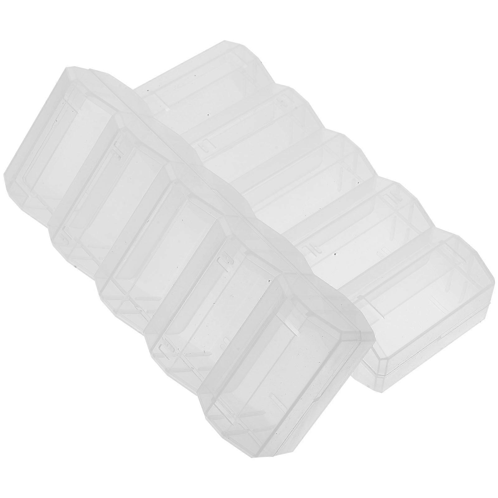 Clear Poker Chip Case Plastic Poker Chip Box for Storage 2Pcs Durable Organizer