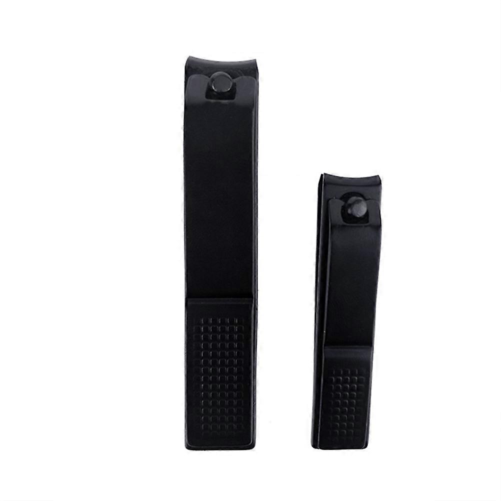 Ensemble de 2 coupe-ongles noirs pour manucure.