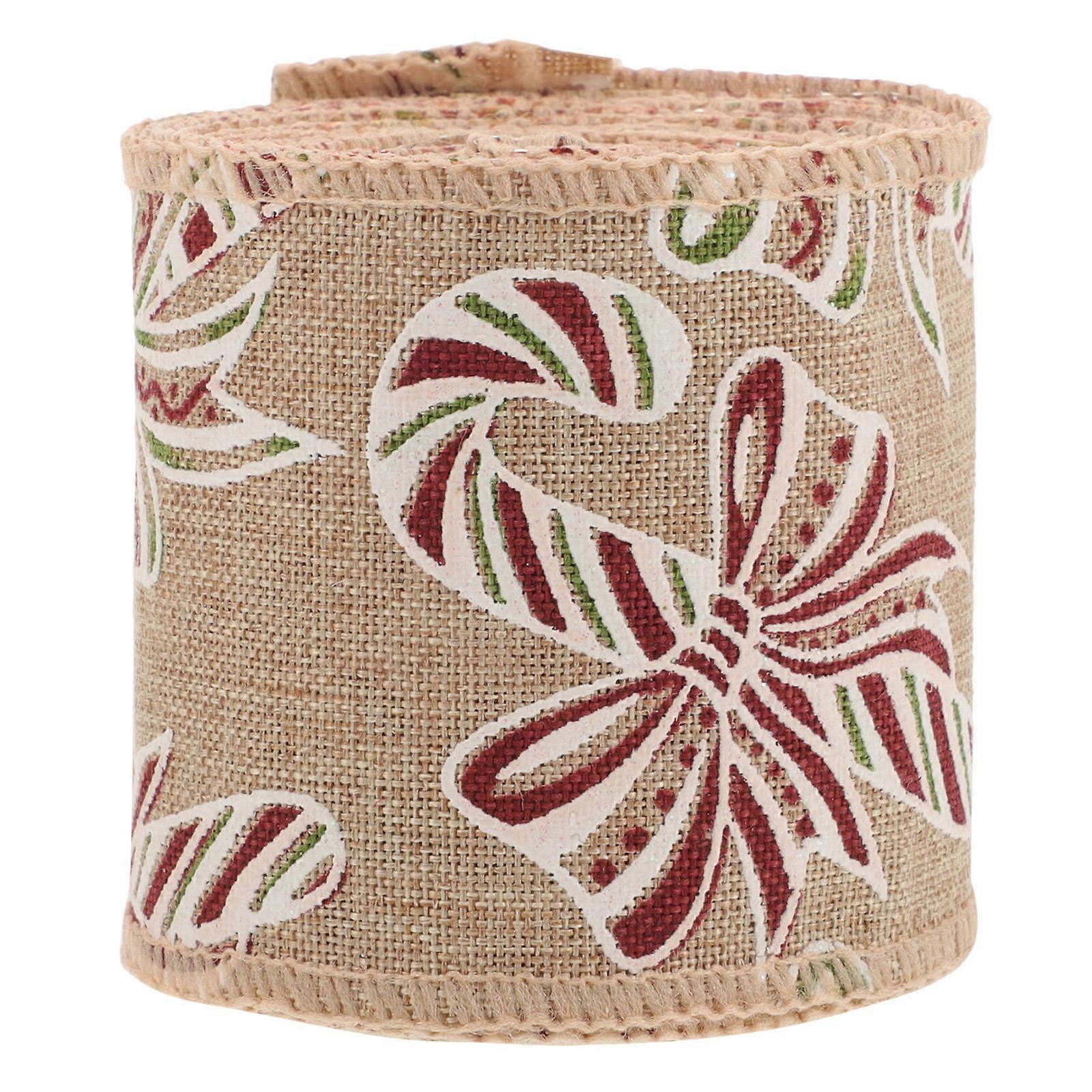 Bow Making Ribbon Decorative Ribbon for Diy Projects Multi Material Rustic Texture 1 Roll