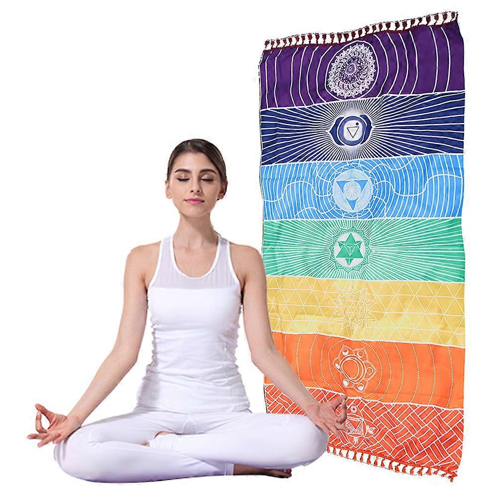 Colorful Polyester Beach Towel Stripe Pattern for Vacation