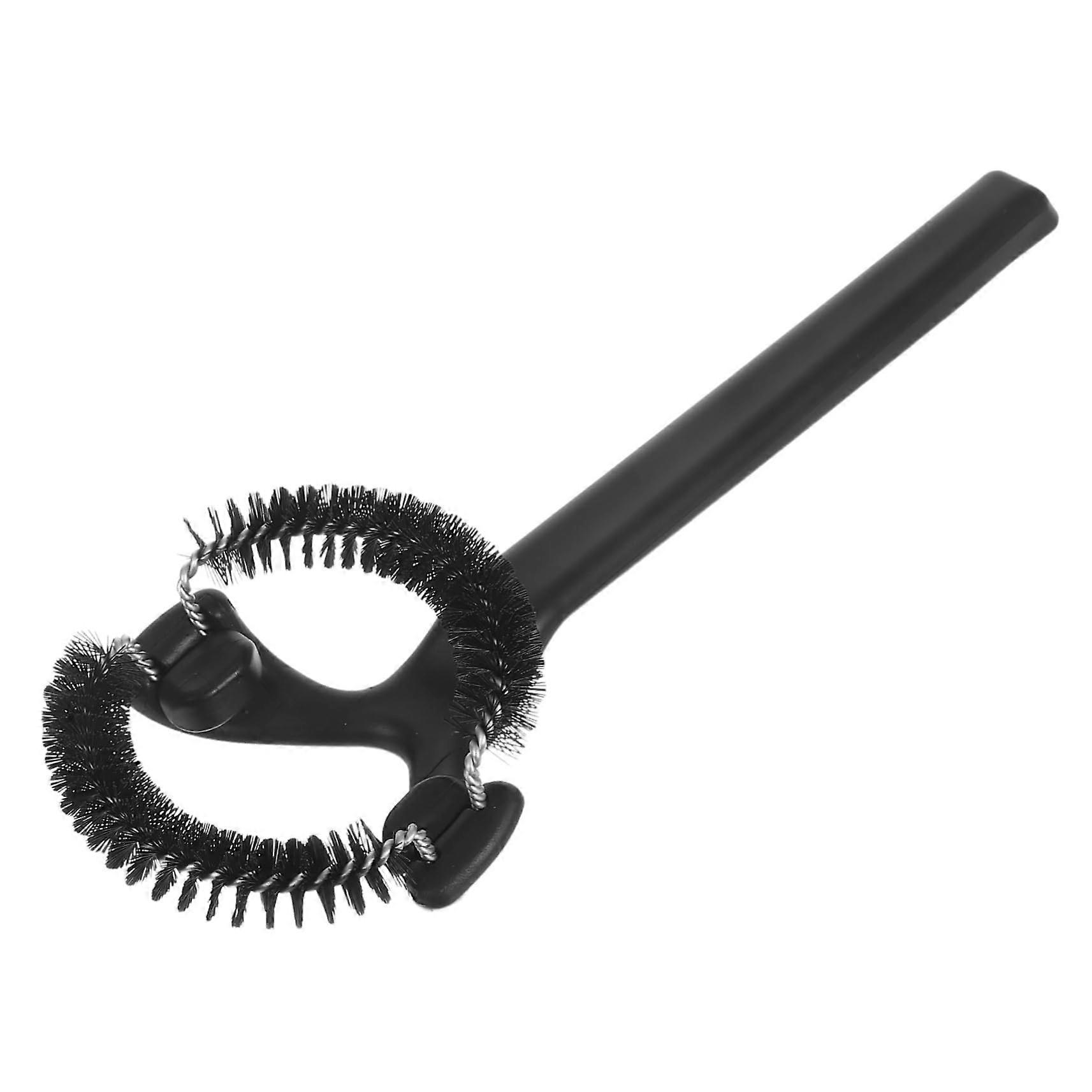 Espresso Machine Cleaning Brush with Arc Shape Head and Soft Durable Bristles for Grouphead