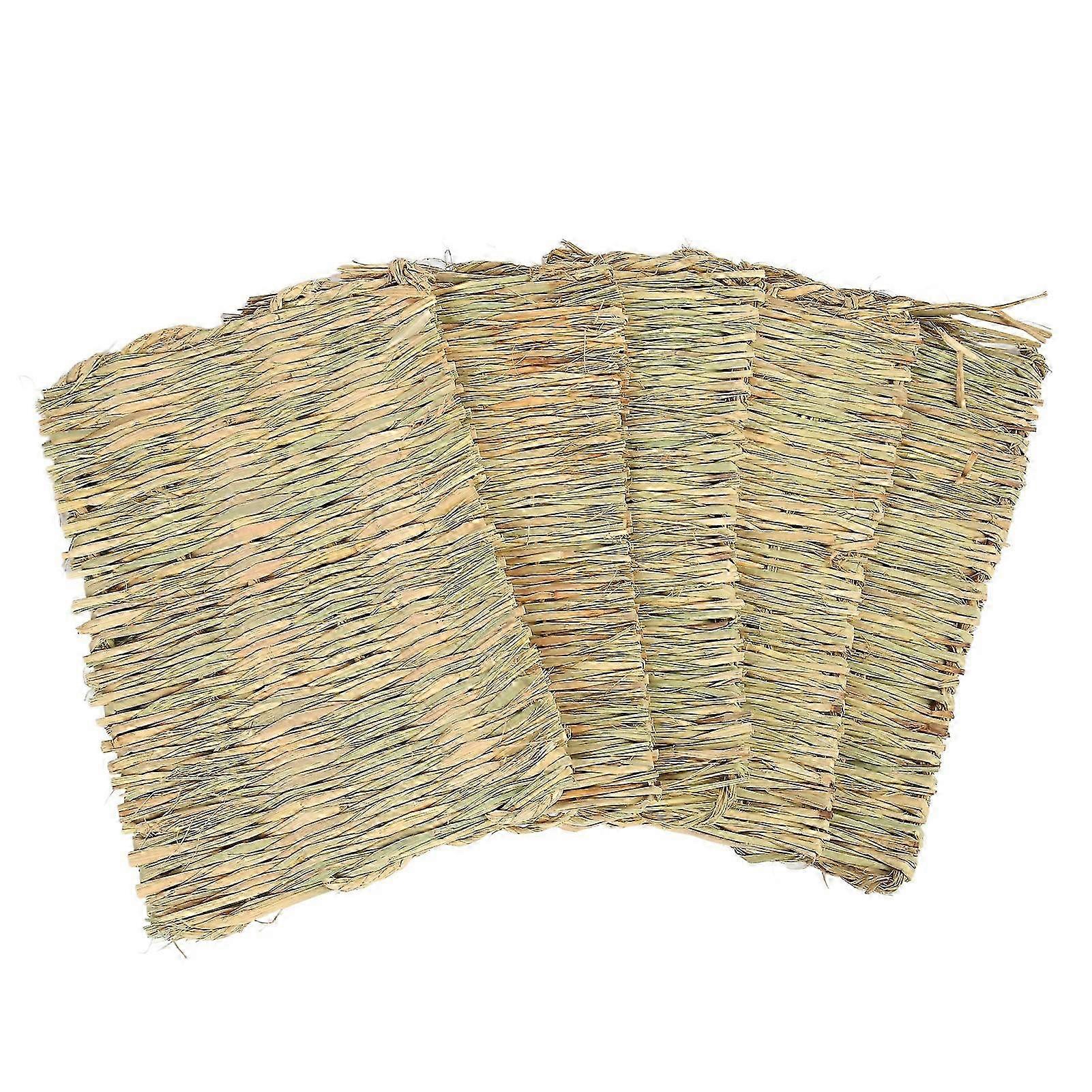 2026 5PCS Rabbit Grass Mat, Warm Bedding for Small Pets