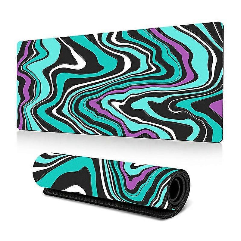 400*900*2mm Abstract Fluid Pattern Large Mouse Pad Rubber Desktop Mat