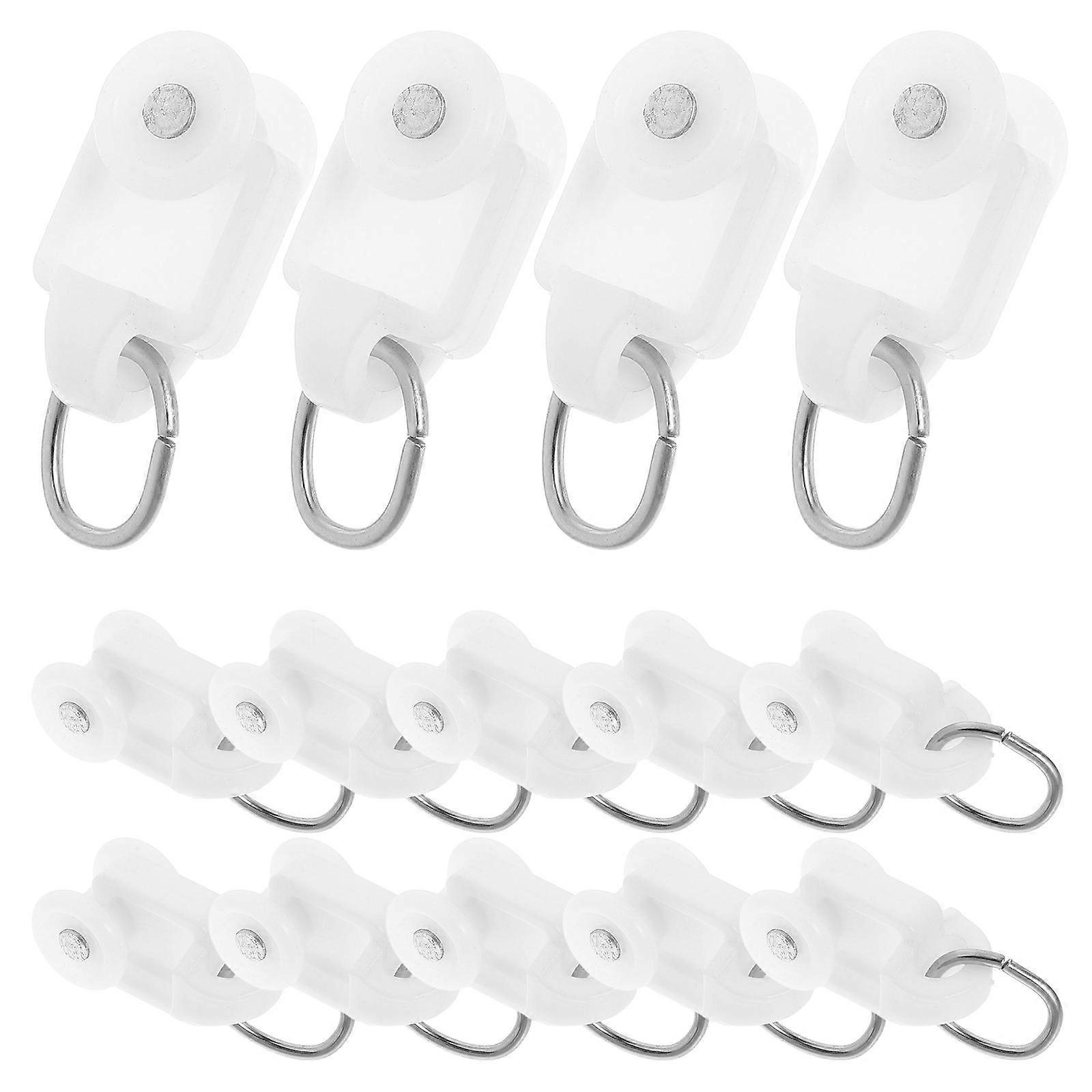 Silent Curtain Roller Hook for Curtain Use 50Pcs Pulley Hooks