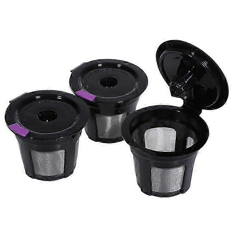 26-27 3 Pack Reusable Compact Coffee Filter for Home Office Black 3