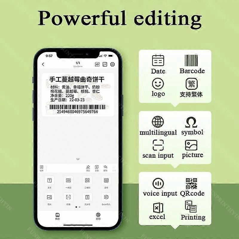 NIIMBOT B1 Mini Label Printer 203 DPI Bluetooth-compatible Label Maker Machine Thermal Printer