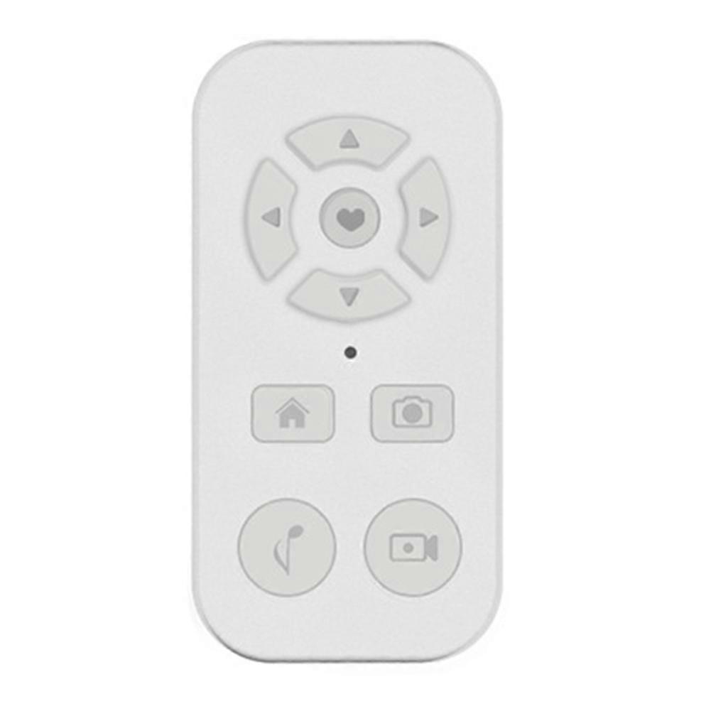 Bluetooth Smart Remote for Mobile Phone Universal Remote Control Selfie Stick Bluetooth Camera Controller White