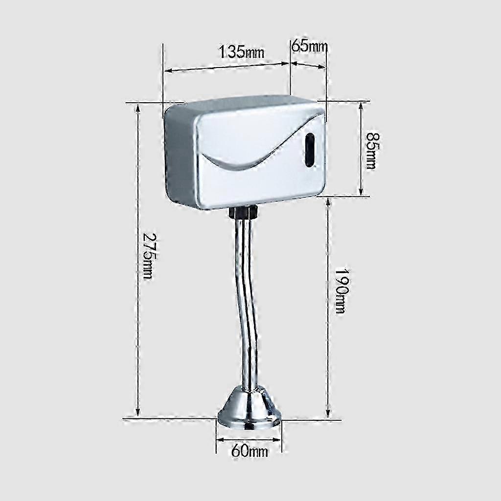 Bathroom Toilet Automatic Electric Urinal Flush Valve Sensor Infrared Touchless