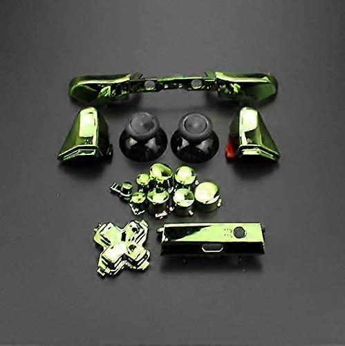 Chrome Green Button Set Full Dpad LB RB LT RT Replacement Kit Durable  for Xbox One Slim