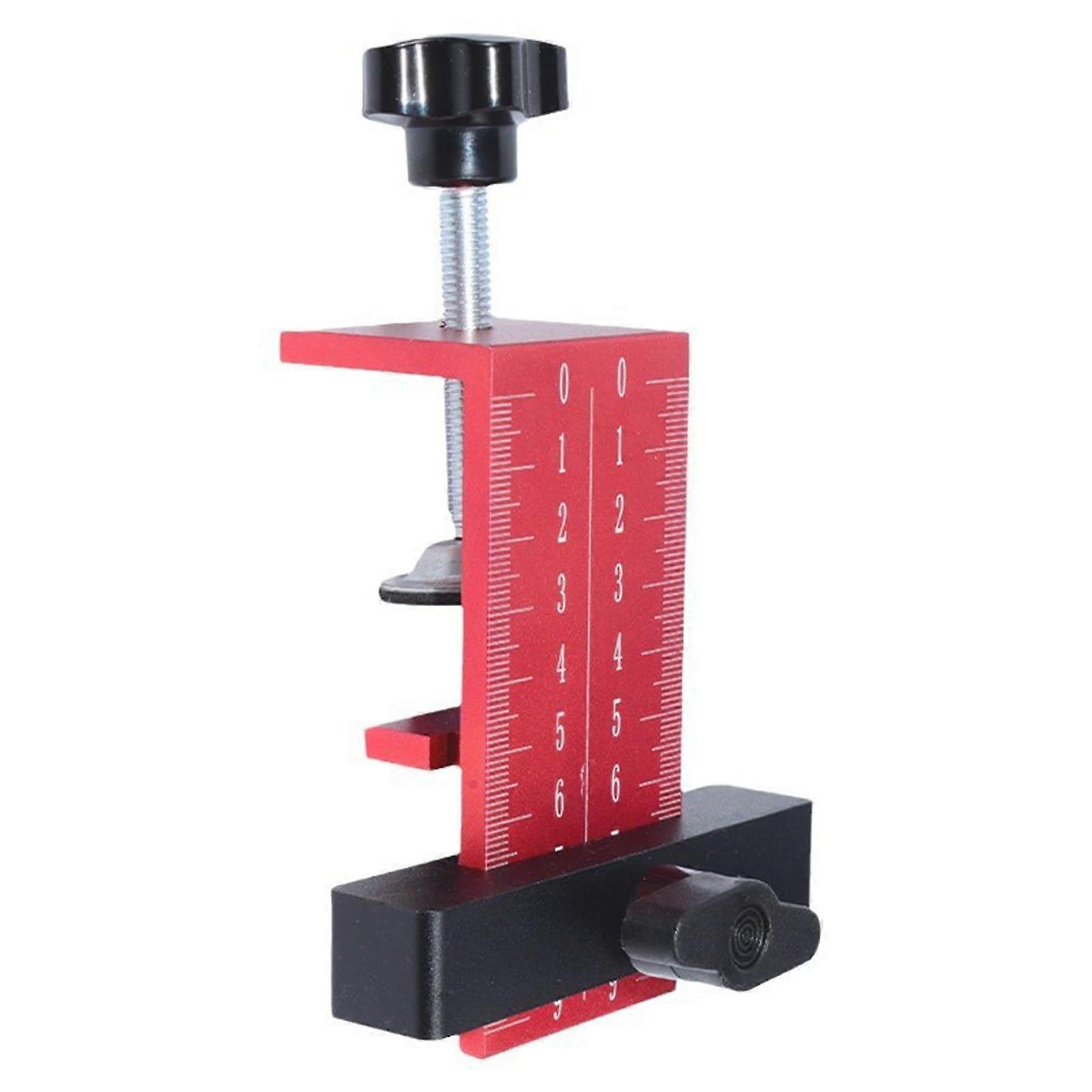 Cabinet Door Installation Tool with Precise Height Adjustment and Rotatable Protective Base