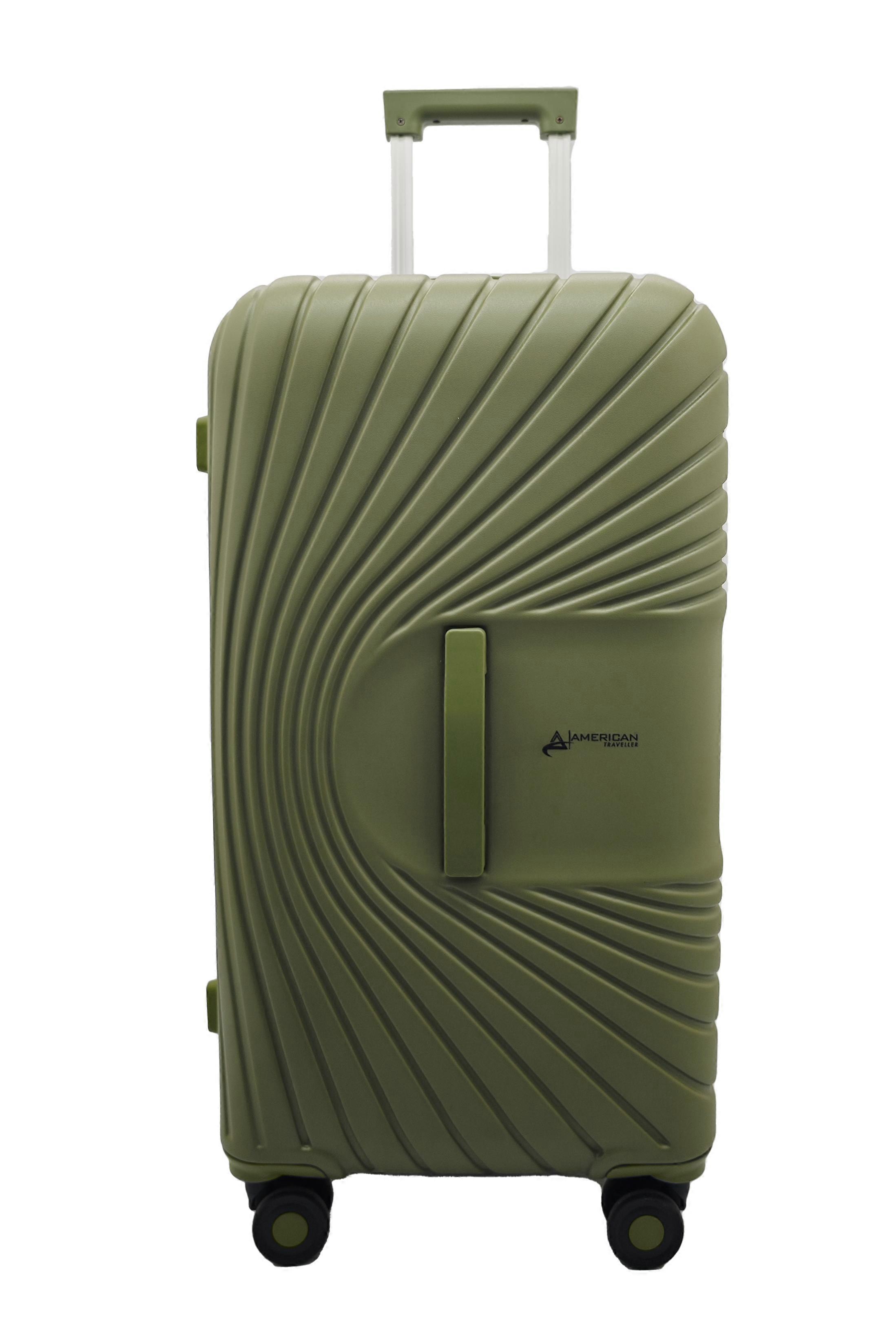 American Traveller The Trunk Hard Trolley-olive