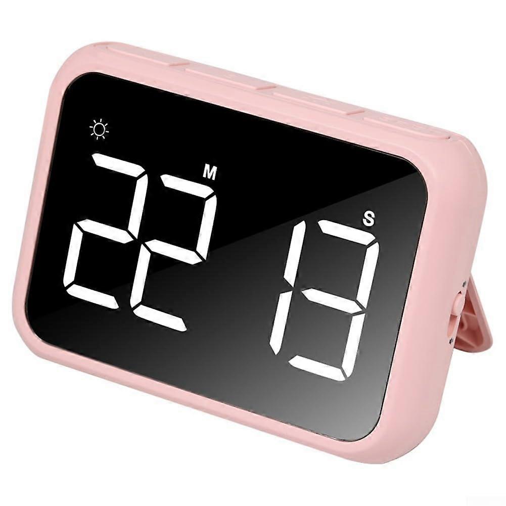 Magnetic Kitchen Timer with Memory Recall and Adjustable Volume Large Display for Cooking (Pink)